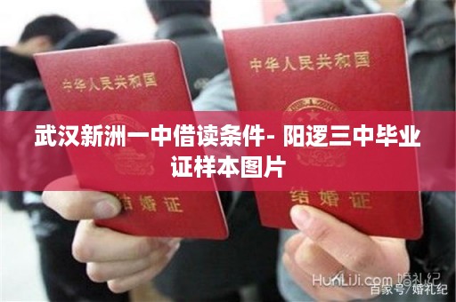 武汉新洲一中借读条件- 阳逻三中毕业证样本图片