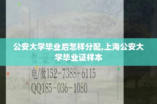 公安大学毕业后怎样分配,上海公安大学毕业证样本