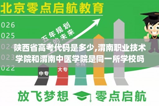 陕西省高考代码是多少,渭南职业技术学院和渭南中医学院是同一所学校吗，拿个护理专业更好点啊