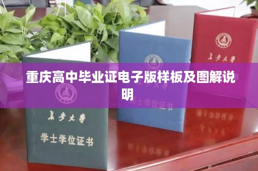  重庆高中毕业证电子版样板及图解说明 