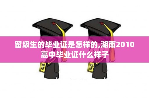 留级生的毕业证是怎样的,湖南2010高中毕业证什么样子