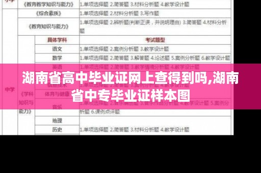 湖南省高中毕业证网上查得到吗,湖南省中专毕业证样本图