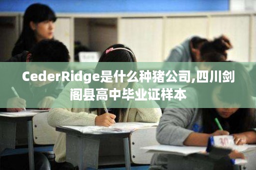 CederRidge是什么种猪公司,四川剑阁县高中毕业证样本