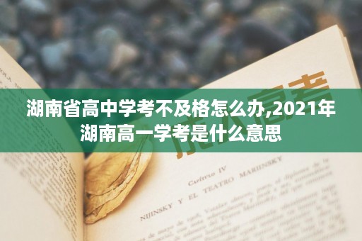 湖南省高中学考不及格怎么办,2021年湖南高一学考是什么意思
