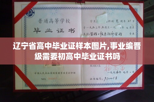 辽宁省高中毕业证样本图片,事业编晋级需要初高中毕业证书吗