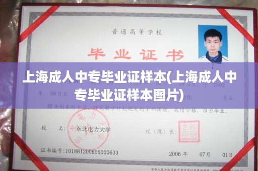 上海成人中专毕业证样本(上海成人中专毕业证样本图片)