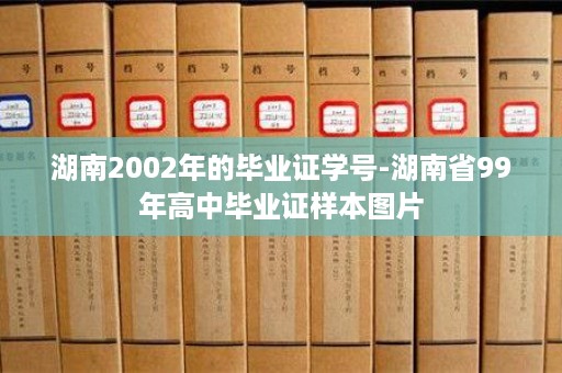 湖南2002年的毕业证学号-湖南省99年高中毕业证样本图片