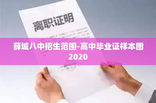 薛城八中招生范围-高中毕业证样本图2020