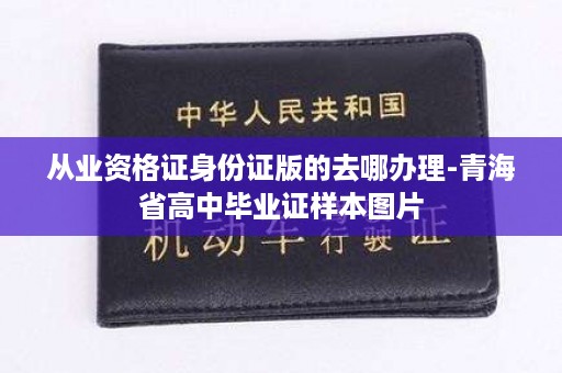 从业资格证身份证版的去哪办理-青海省高中毕业证样本图片