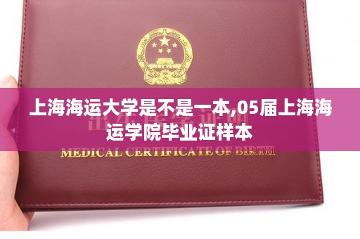 上海海运大学是不是一本,05届上海海运学院毕业证样本