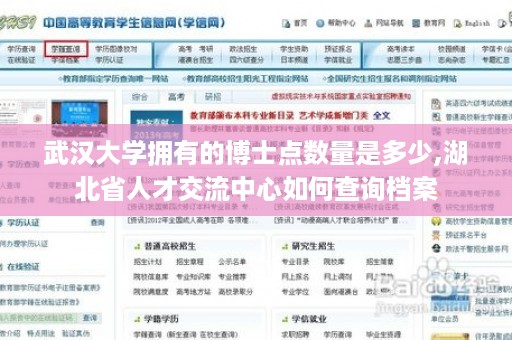武汉大学拥有的博士点数量是多少,湖北省人才交流中心如何查询档案
