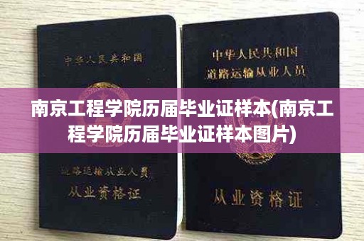 南京工程学院历届毕业证样本(南京工程学院历届毕业证样本图片)