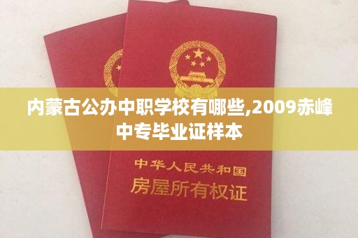 内蒙古公办中职学校有哪些,2009赤峰中专毕业证样本