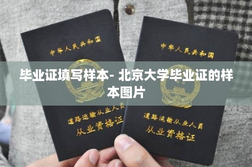 毕业证填写样本- 北京大学毕业证的样本图片