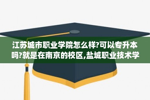 江苏城市职业学院怎么样?可以专升本吗?就是在南京的校区,盐城职业技术学院怎么样