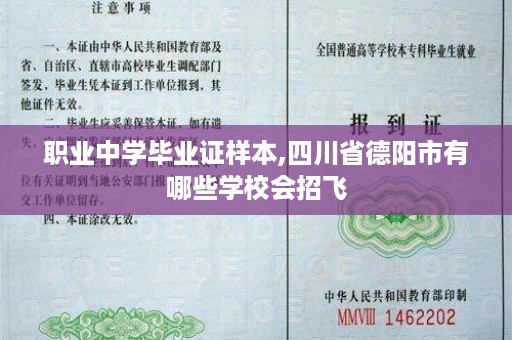 职业中学毕业证样本,四川省德阳市有哪些学校会招飞