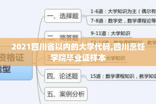 2021四川省以内的大学代码,四川烹饪学院毕业证样本