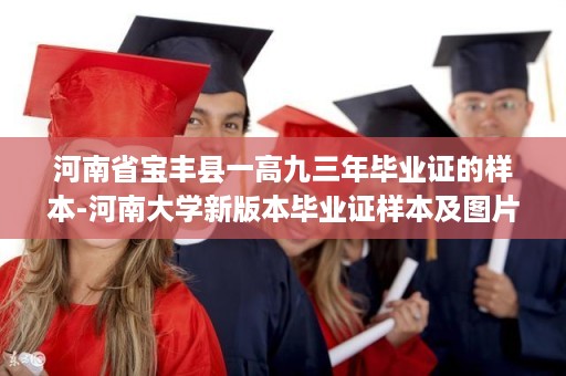 河南省宝丰县一高九三年毕业证的样本-河南大学新版本毕业证样本及图片