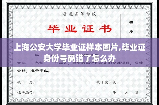 上海公安大学毕业证样本图片,毕业证身份号码错了怎么办