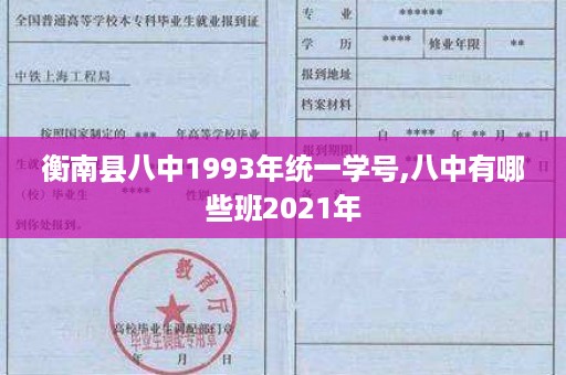 衡南县八中1993年统一学号,八中有哪些班2021年