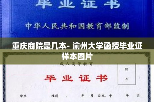 重庆商院是几本- 渝州大学函授毕业证样本图片