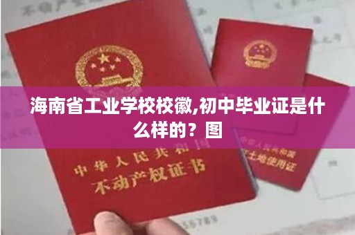 海南省工业学校校徽,初中毕业证是什么样的？图