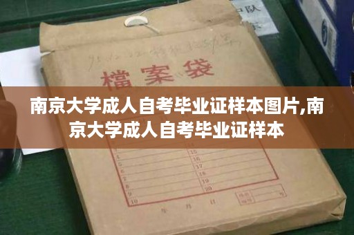 南京大学成人自考毕业证样本图片,南京大学成人自考毕业证样本