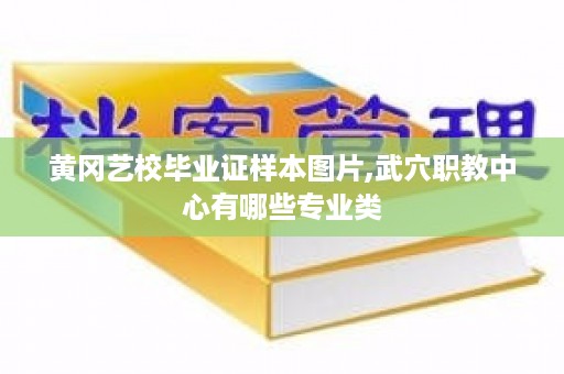 黄冈艺校毕业证样本图片,武穴职教中心有哪些专业类