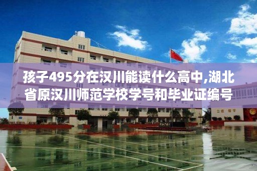 孩子495分在汉川能读什么高中,湖北省原汉川师范学校学号和毕业证编号怎样编