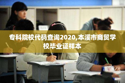 专科院校代码查询2020,本溪市商贸学校毕业证样本