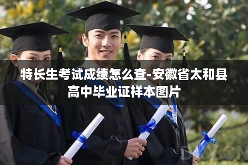 特长生考试成绩怎么查-安徽省太和县高中毕业证样本图片