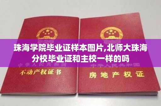 珠海学院毕业证样本图片,北师大珠海分校毕业证和主校一样的吗