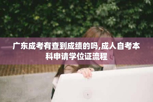 广东成考有查到成绩的吗,成人自考本科申请学位证流程