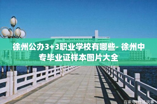 徐州公办3+3职业学校有哪些- 徐州中专毕业证样本图片大全
