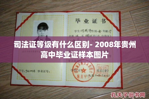 司法证等级有什么区别- 2008年贵州高中毕业证样本图片