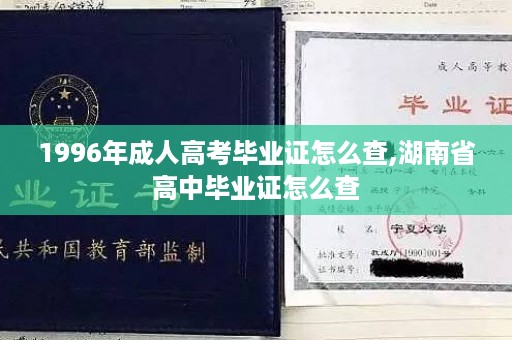 1996年成人高考毕业证怎么查,湖南省高中毕业证怎么查